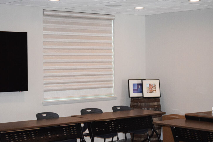 Hunter Douglas Shades at the new ProSource Exprience Center - Training Room Window
