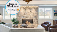 Hunter Douglas Shades at the new ProSource Experience Center - Lobby with Logo