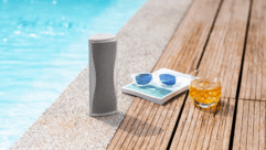 KEF Muo Portable Speaker by the Pool