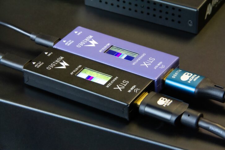 Murideo STIX family of 8K testing solutions: MU-STIX-GF (generator) and MU-STIX-AF (analyzer)