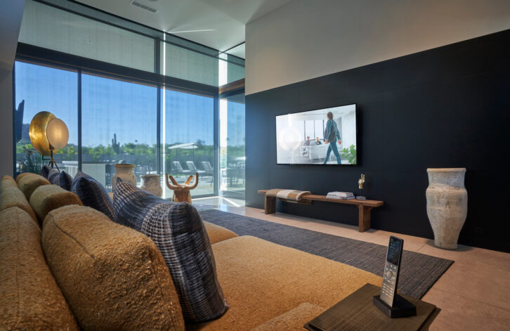 A home using Crestron technology