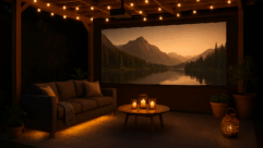 Shade Innovations has introduced KAOS Outdoor Projection Screens - Patio