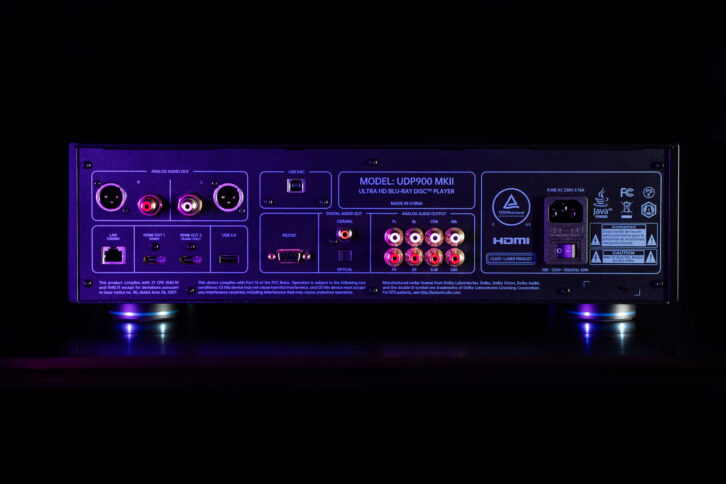 Magnetar UDP900MKII universal disc player - rear