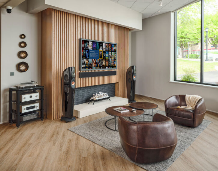 World Wide Stereo Showroom Spotlight - Fireplace
