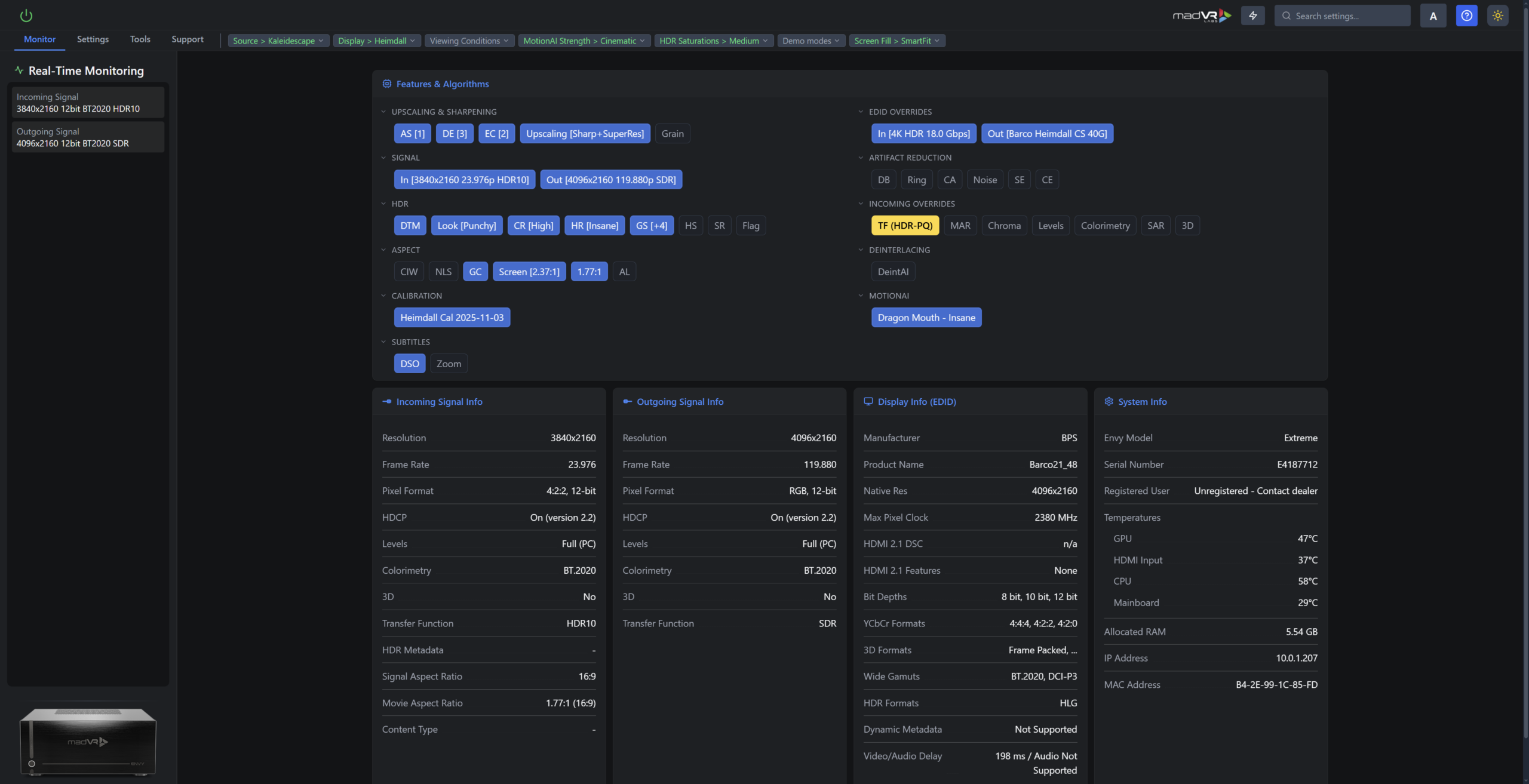 madVR Labs Announces Envy Commander Web Interface for Faster Control of ...