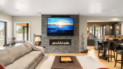A home media room with DMF Lighting