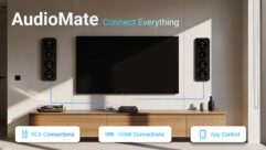 Juke Audio has launched AudioMate, a compact wireless transmitter designed to integrate local audio sources into a multi-room Juke Audio system.