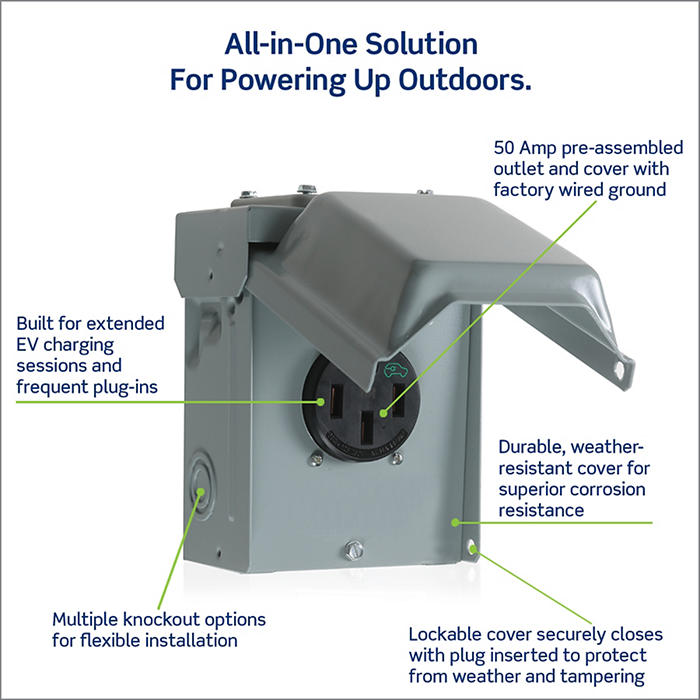 Leviton Weather-Resistant EV Outlet