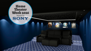Home Theater of Long Island Home Theater Case Study - Back of Room - with bug