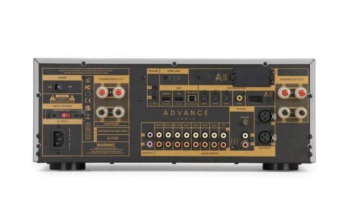 Advance Paris A-i130 integrated amplifier - back