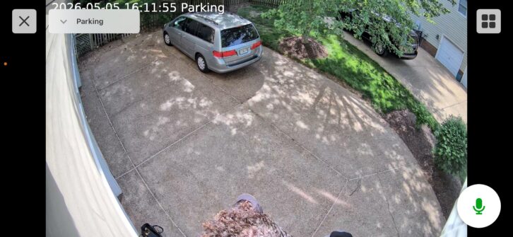 Alarm.com camera screenshot