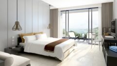 Somfy Drapery Controlled With Manual Touch