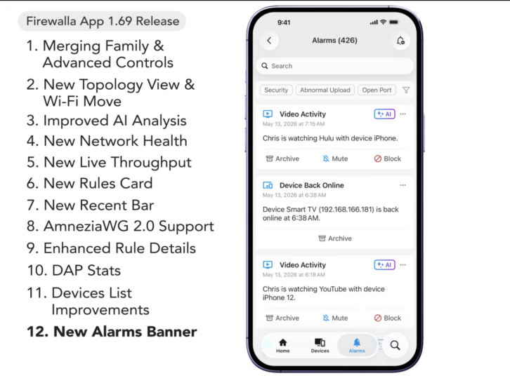 Firewalla has released Firewalla App 1.69