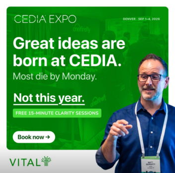 VITAL will bring its business expertise directly to the show floor at CEDIA Expo 2026.