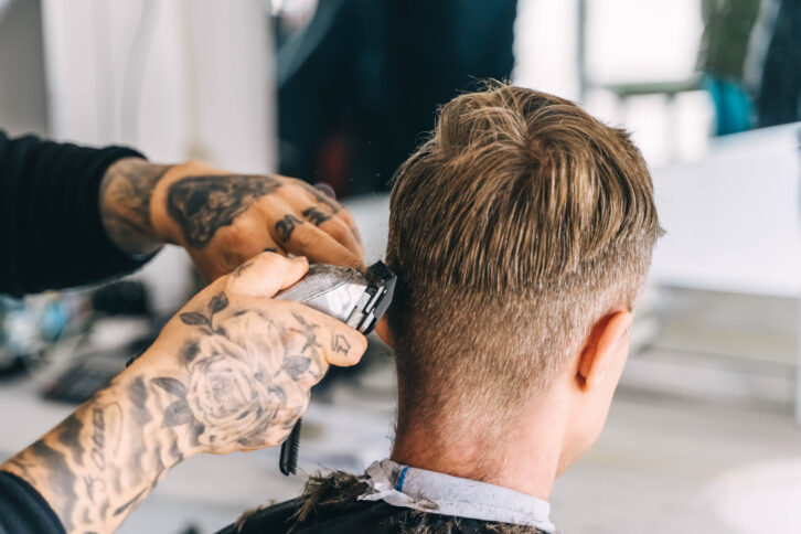 Haircut in a Barber Shop