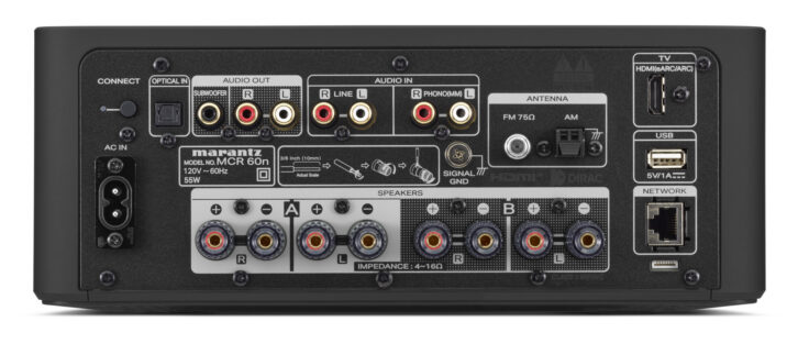 Marantz MCR 60n - Rear