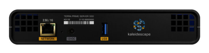 Kaleidescape Compact Terra Prime 246TB solid-state drive (SSD) movie server - Rear