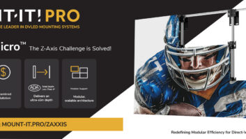 Mount-It! PRO’s new Zaxxis Micro dvLED mounting system is now available.