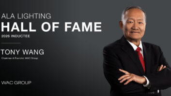 Tony Wang, chairman and founder of WAC Group was inducted into the American Lighting Association Hall of Fame during the 2026 ALA Conference on Tuesday, September 29, 2026, in Tucson, Arizona.